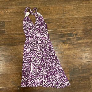 Banana Republic Purple and White Dress, Size US XS